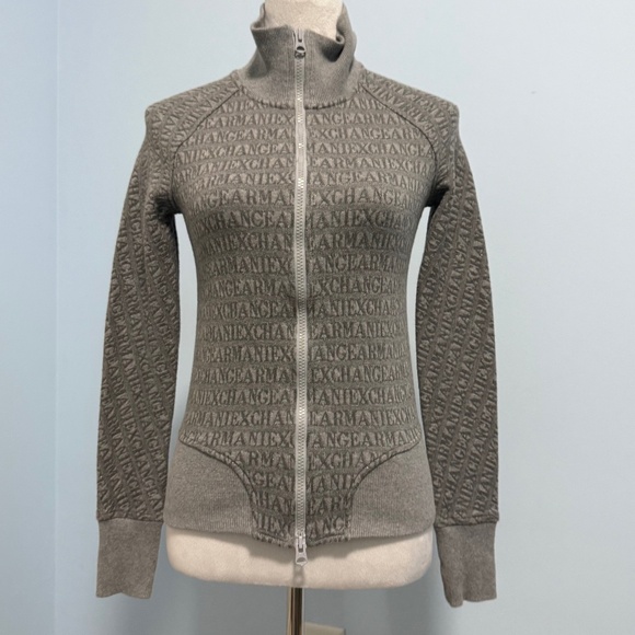 Armani Exchange Women’s Logo Grey Jacket Size XS - Picture 1 of 7
